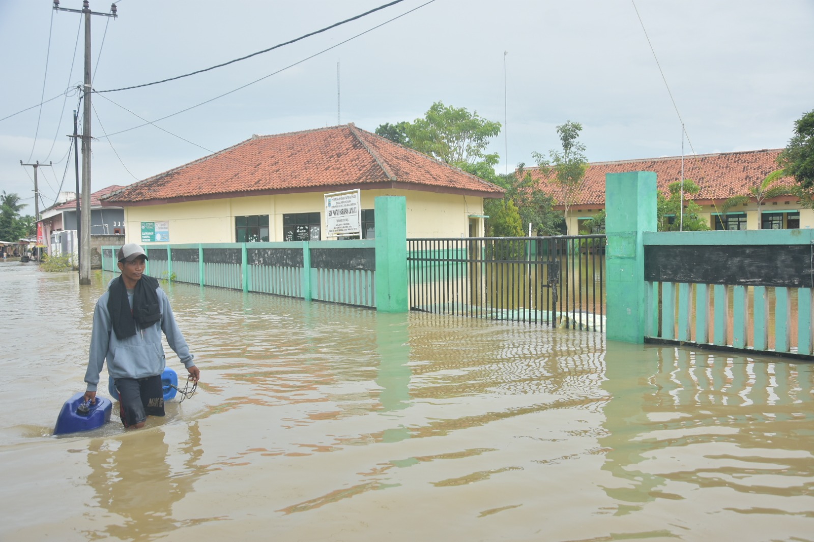 Banjir yang menggenang di Wilayah Kabupaten Bekasi/RubrikBekasi